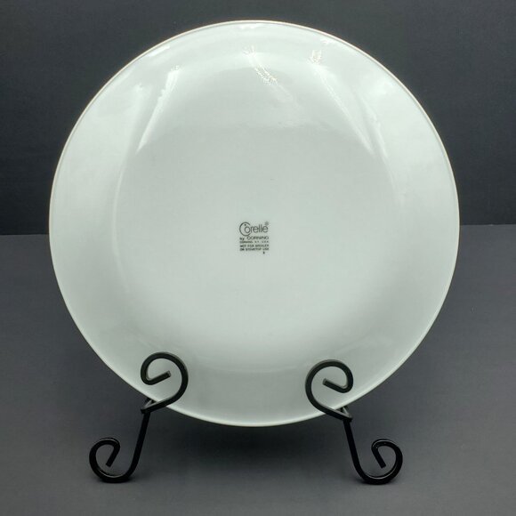 Corelle April Luncheon Salad Plates Corning Plates with Yellow Flowers and Band - Picture 4 of 5